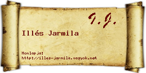 Illés Jarmila névjegykártya