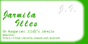 jarmila illes business card